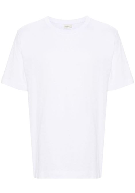 White crew-neck T-shirt - men